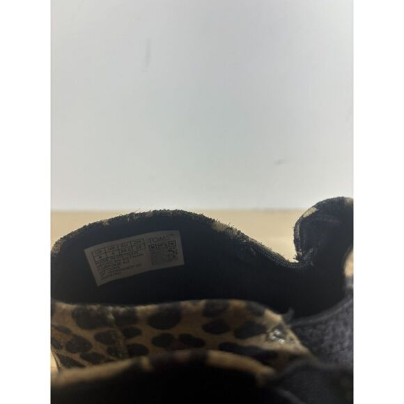 Toms Bryce Tan Classic Leopard Print Suede Slip‎ On Sneakers Women's Size 6 Z6 - Picture 2 of 4